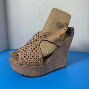 Chinese Laundry Brown Wedge Sandals